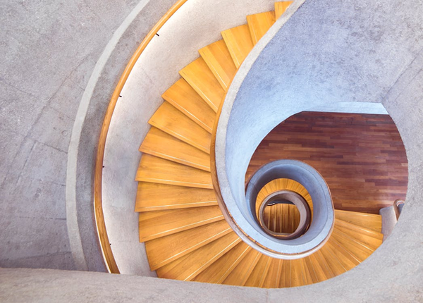 Circular staircase - wood